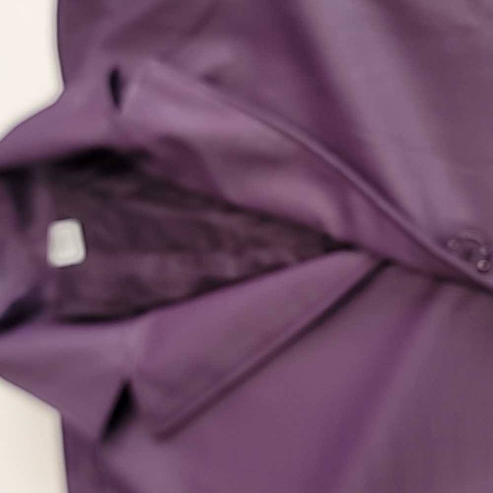 Suicide Squad Pleather Croc Print Trench Coat Purple Medium - Picture 4 of 17